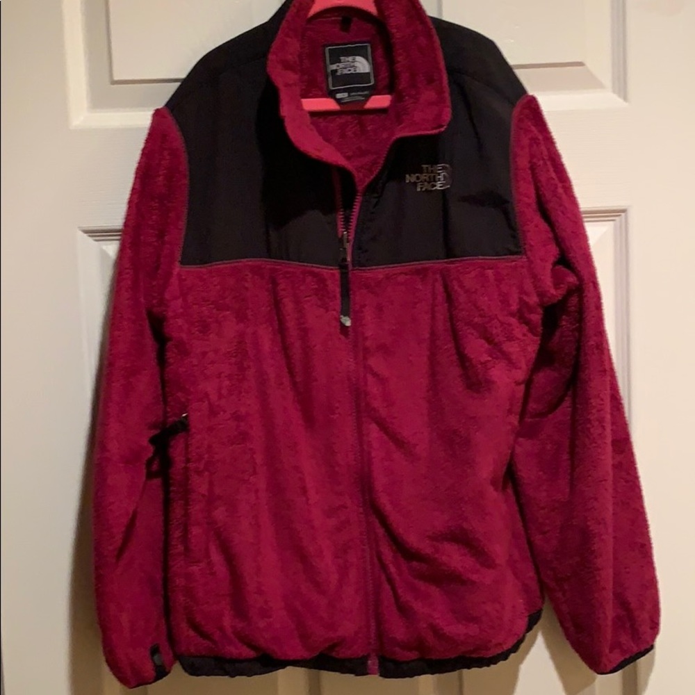 The North Face fuzzy fleece jacket